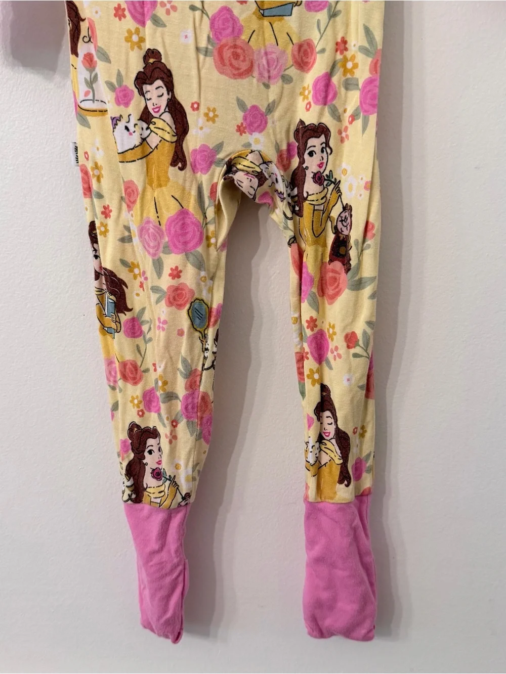Little Sleepies Yellow & Pink Floral Character Footed One-Piece
